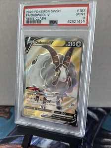 Dubwool V 188/192 [PSA 9] Mint - Sword & Shield Rebel Clash Full Art 2020 Pokemon - Bild 1 von 2
