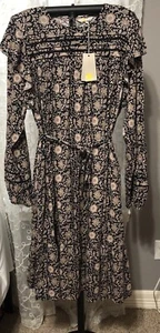 Boden Women's Cotton Floral Long Sleeve Dress Size US 20/22L - Picture 1 of 11