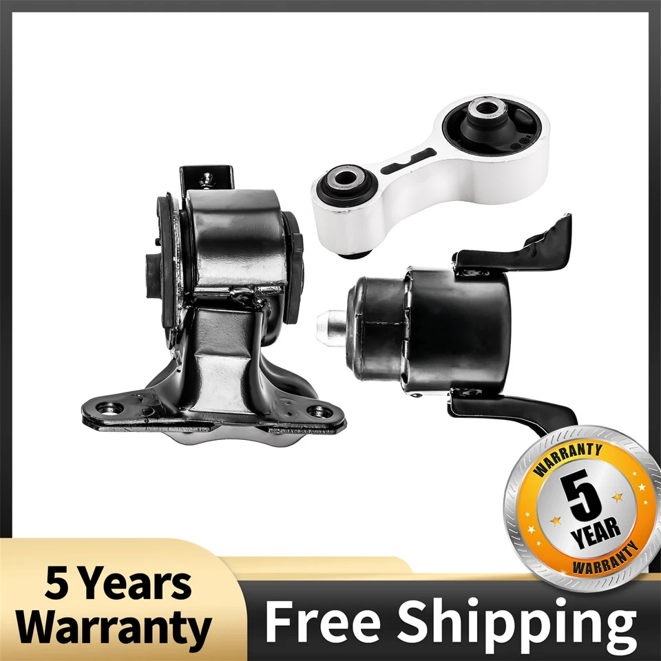 3PC Front Left Front Right Rear Motor Mounts For 2003 2004 2005 Mazda 6 2.3L Foto 1 de 4