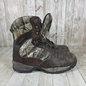 RedHead Mens 10 600g Insulated Waterproof Hunting Boots Camo Leather Brown - Picture 1 of 8