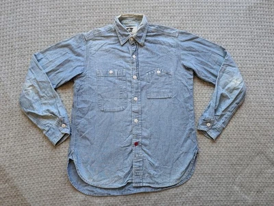 Engineered Garments Shirt Mens XS Blue Chambray Workwear Double Pocket Made USA - Image 1 of 4