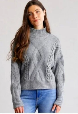 Suéter ELIZABETH AND JAMES Colección Vacacional Mixto Grueso Tejido Cuello Simulado L Foto 1 de 4