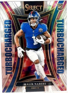 2024 Select Malik Nabers Turbocharged RC Rookie #15 Giants - Bild 1 von 2