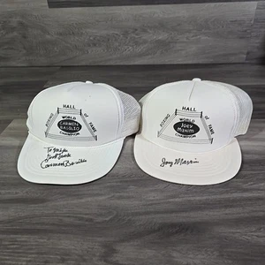 Vintage Carman Basilio And Joey Maxim Signed Hats - Picture 1 of 13