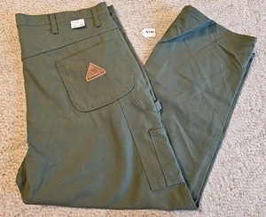 Bulwark Flame Resistant Carpenter Pants Size 44 X 30 FR Green PLJ80L7 NWOT 8739 - Picture 1 of 11