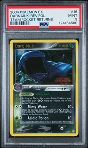 2004 POKEMON EX TEAM ROCKET RETURNS #16 DARK MUK-REVERSE FOIL PSA 9 - Picture 1 of 2