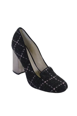 Женские мокасины-лодочки Bettye Muller в клетку черные розовые размер 9 средние - Изображение 1 из 4