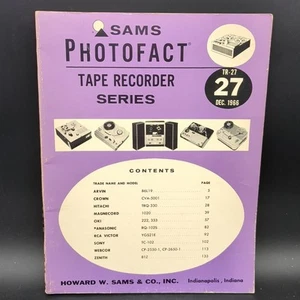 SAMS Photofact Tonbandgerät Serie TR-27. Dezember 1966 - Bild 1 von 5