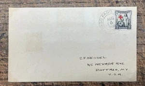 Scott #702, 2c Red Cross, PM Pago Pago, Samoa to Buffalo, NY, Aug 5, 1931 - Picture 1 of 2