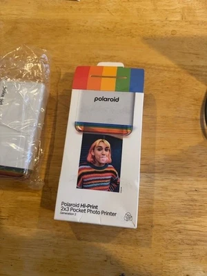 Polaroid Hi-Print Gen 2x3 Pocket Photo Printer -White- brand New in box- - Image 1 of 4