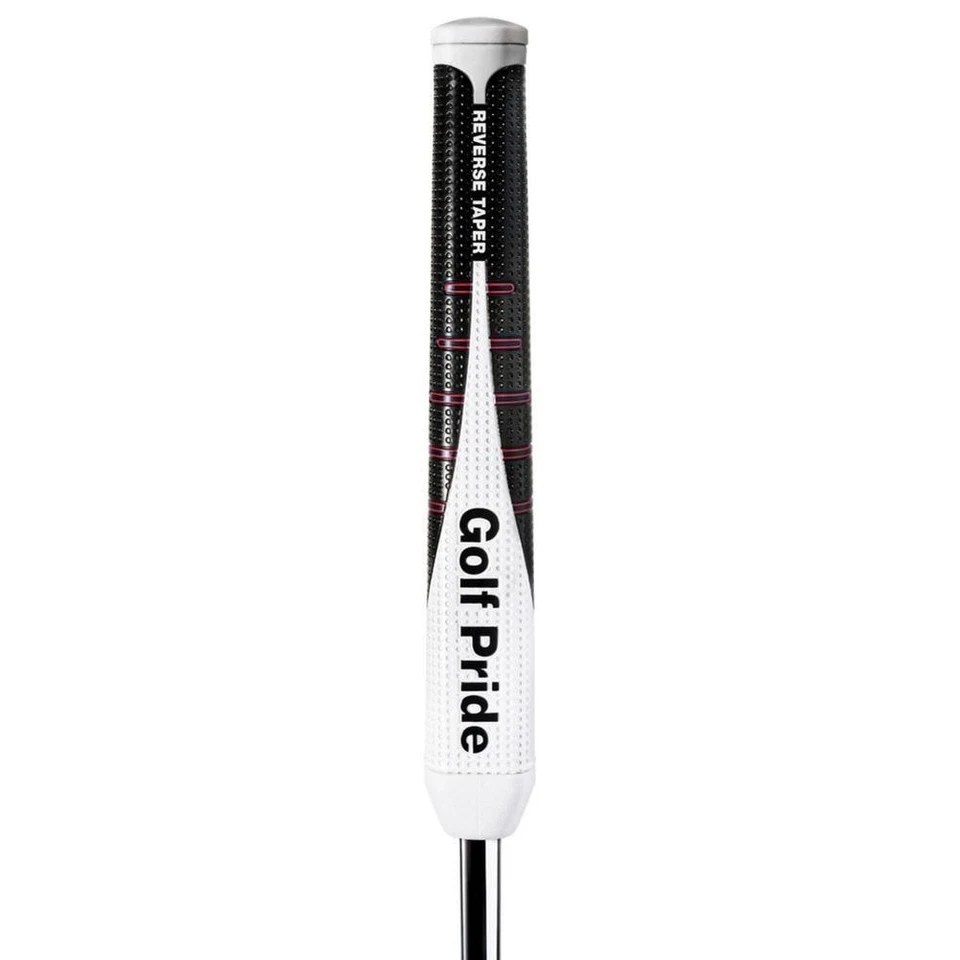 Golf Pride Reverse Taper Round Putter Grip (White/Black, Medium) 2024 NEW - Image 1 of 1
