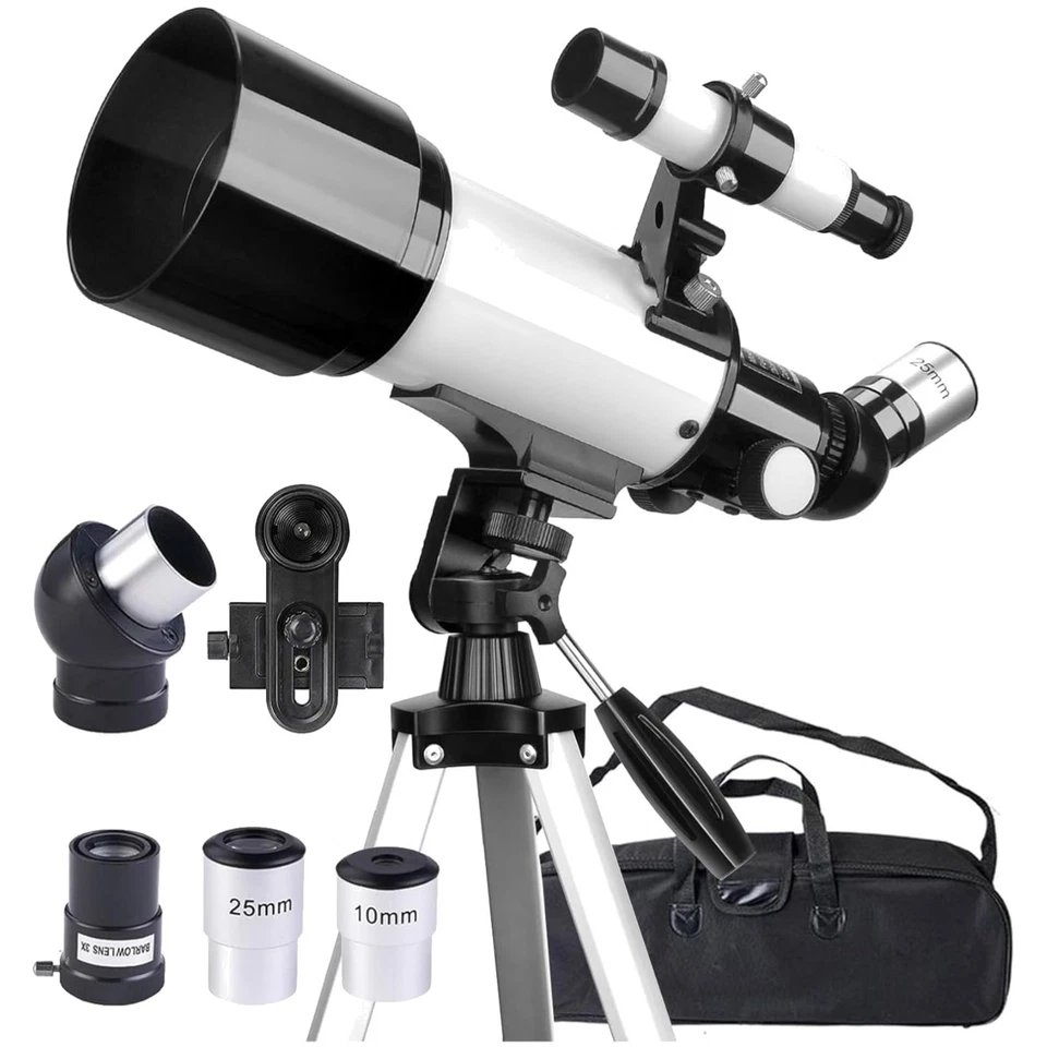 Teleskop, Astronomie, Fernrohr, Kinder, Erwachsene, 70mm, 400mm, Beobachtung - Bild 1 von 4