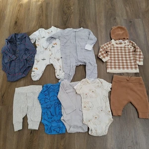 Lotto vestiti bambino 3-6 mesi fascio pigiami body pigiama top carter - Foto 1 di 11