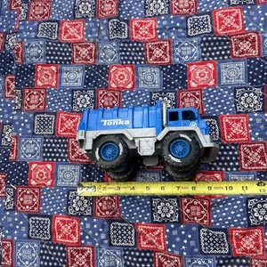 Tonka Toughest Minis Blue Garbage Truck Die-Cast Plastic Vintage Toy Vehicle - Picture 1 of 8