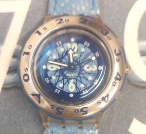 Reloj Swatch LUNAIRE SDK113 1993 Buceo Hecho en Suiza Nuevo Antiguo Stock con Batería  - Imagen 1 de 7