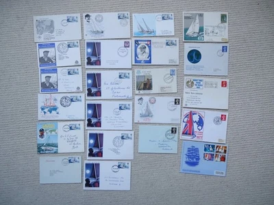 22X 1967-1977 YACHT CIRCUMNAVIGATION FDCs Event Covers & Maxi Card All different - Image 1 of 4