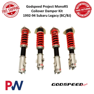Godspeed Project Monors Coilover Damper Kit Front & Rear For 92-94 Subaru Legacy - Image 1 of 4