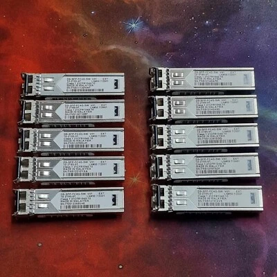 10x Cisco 4Gb Fibre Channel SFP Transceiver Module Cisco DS-SFP-FC4G-SW - Image 1 of 4