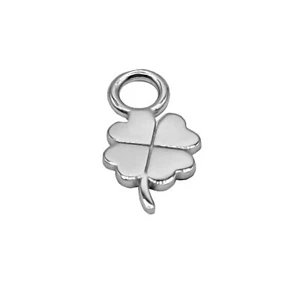 Ciondolo pendente Quadrifoglio Piccolo in argento 925 - Collezione Hoops - Foto 1 di 10