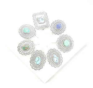 Andy Cadman 12X12 Canvas Print Navajo Sterling Silver Handmade Concho Pendants - Bild 1 von 5