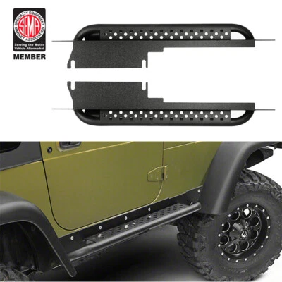 Side Steps Running Boards Nerf Bars Rocker Guard for 1997-2006 Jeep Wrangler TJ Foto 1 de 4