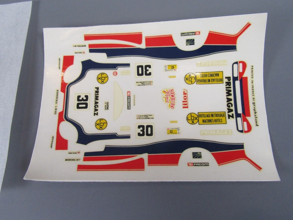 A981 Vintage Decal Roundel le Mans 1983 #30 Primagaz Skateboard Decal - Image 1 of 4