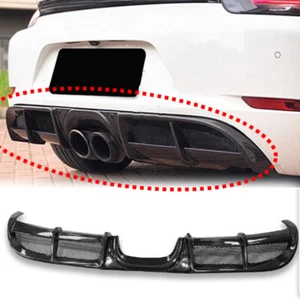 Rear Carbon Fiber Bumper Diffuser Lip for 2016-18 Porsche 718 Boxster Cayman - Picture 1 of 4