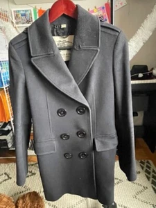 Burberry London women navy wool coat - Picture 1 of 7