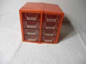 VINTAGE 8 SCHUBLADEN AUFBEWAHRUNG SCHRANK ORGANIZER STAPELBAR - Bild 1 von 6