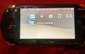 Sony PSP-1001 WiFi 32 GB Memory Stick Charger Carrying Case Need Joystick Cover  - Picture 1 of 12
