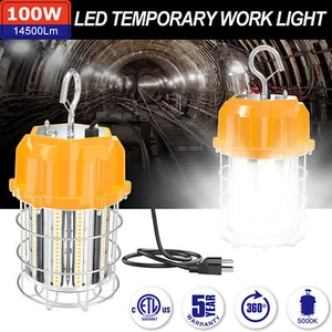 100W LED 5000K Temporary String Work Light 14,00LM Construction Jobsite Lighting - Picture 1 of 12