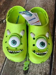 CROCS DISNEY PIXAR MONSTERS INC MIKE CLASSIC CLOG GREEN MENS 9 WOMENS 11 NEW - Picture 1 of 11
