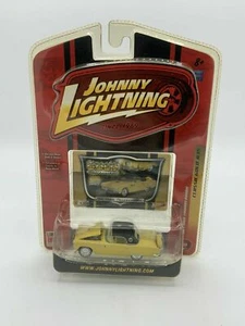 THUNDERBIRD FORD T-BIRD 1956 '56 YELLOW 1/64 JOHNNY LIGHTNING R35 CLASSIC GOLD - Picture 1 of 2