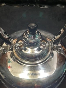 SIMPLEX Vitg Whistling Tea Kettle solid COPPER/Chrome finish and flame screen - Picture 1 of 5