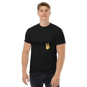 Camiseta clásica para hombre Believe diseño estampada - Imagen 1 de 6