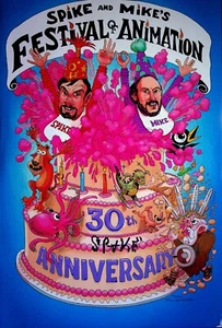Spike & Mikes Classic Festival Of Animation SIGNED SPIKE 30th Ann 17x11 #CS - Picture 1 of 3