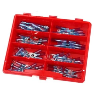 Kalitec Quetschverbinder Ring Kabelschuhe Set 1,5- 2,5mm² Crimp Flachsteck Hülse - Bild 1 von 1