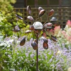 Gemini Solar Powered Light Up Garden Wind Spinner Windmill LED Colour Changing