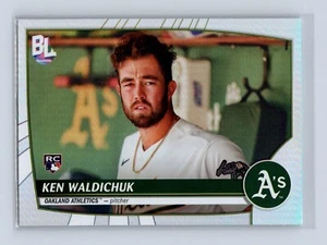 2023 Topps Big League Rainbow Foil #214 Ken Waldichuk (RC) - Atletismo de Oakland - Imagen 1 de 2