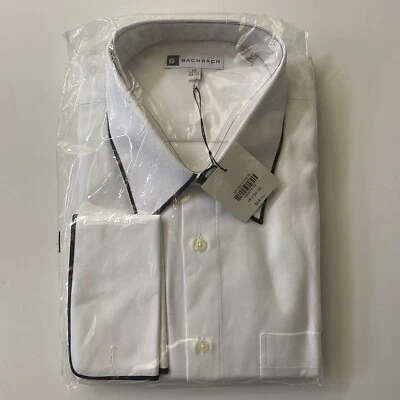 Bachrach Mens Dress Shirt 18 34/35 White - Image 1 of 3