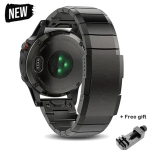22 26mm Stainless Steel Band for Garmin Fenix 7 6 6X 5 5X Plus Metal Wrist Strap - Picture 1 of 16