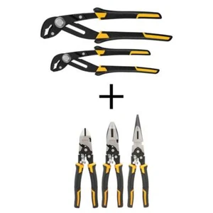 DEWALT Push Lock Pliers 8 in. + 10 in. (2-Pack) + Compound Plier Set (3-Pack) - Picture 1 of 1