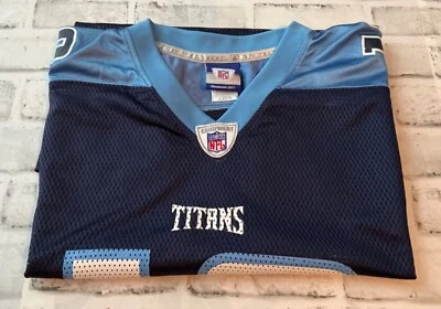 Camiseta de fútbol Vince Young Tennessee Titans para hombre talla XL TG EG malla azul Foto 1 de 4