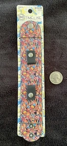 Pulsera de cuero Superman de la línea de tiempo de la era pop de DC Comics con conectores - Imagen 1 de 5