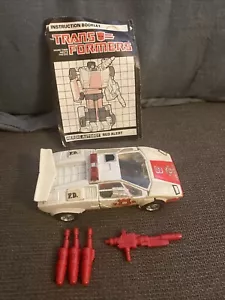 1985 Hasbro G1 Transformers RED ALERT Original with Instructions & Weapons - Picture 1 of 4