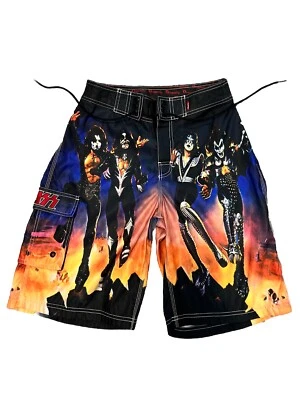 Pantalones cortos cargo con cubierta de álbum KISS Destroyer 2001 de colección para hombre talla 31 Foto 1 de 4
