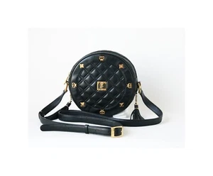 Auth MCM Black Quilt Leather Tambourine bag - Picture 1 of 11