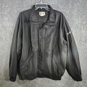 Snake Eyes Jacket Mens Large Black Full Zip Weather Windbreaker - Picture 1 of 5