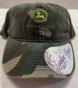 John Deere Women's Evolve & Elude Strap back /Makeup Resistant Hat Cap Camo New - Picture 1 of 13