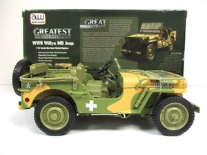 AUTO WORLD - WWII 1941 WILLYS / JEEP MB FLAT FENDER - ARMY MEDIC - 1/18 DIECAST - Picture 1 of 19